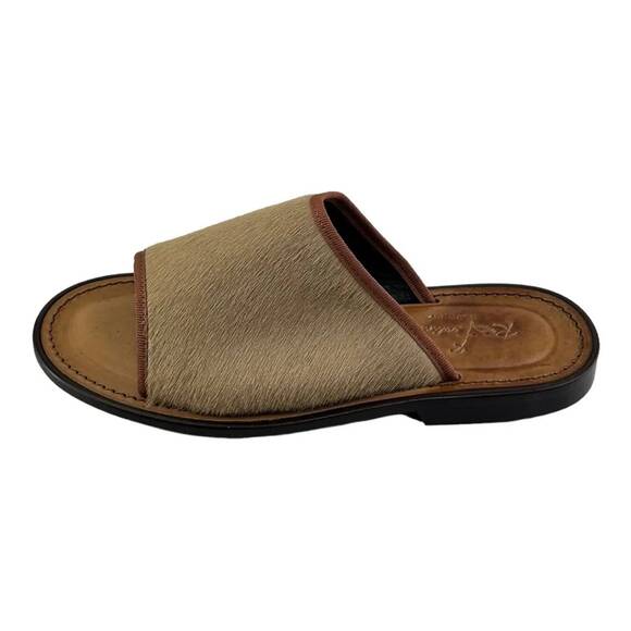 Re Ferdinando Vero Cuoio Slides Sandals - Picture 3 of 6